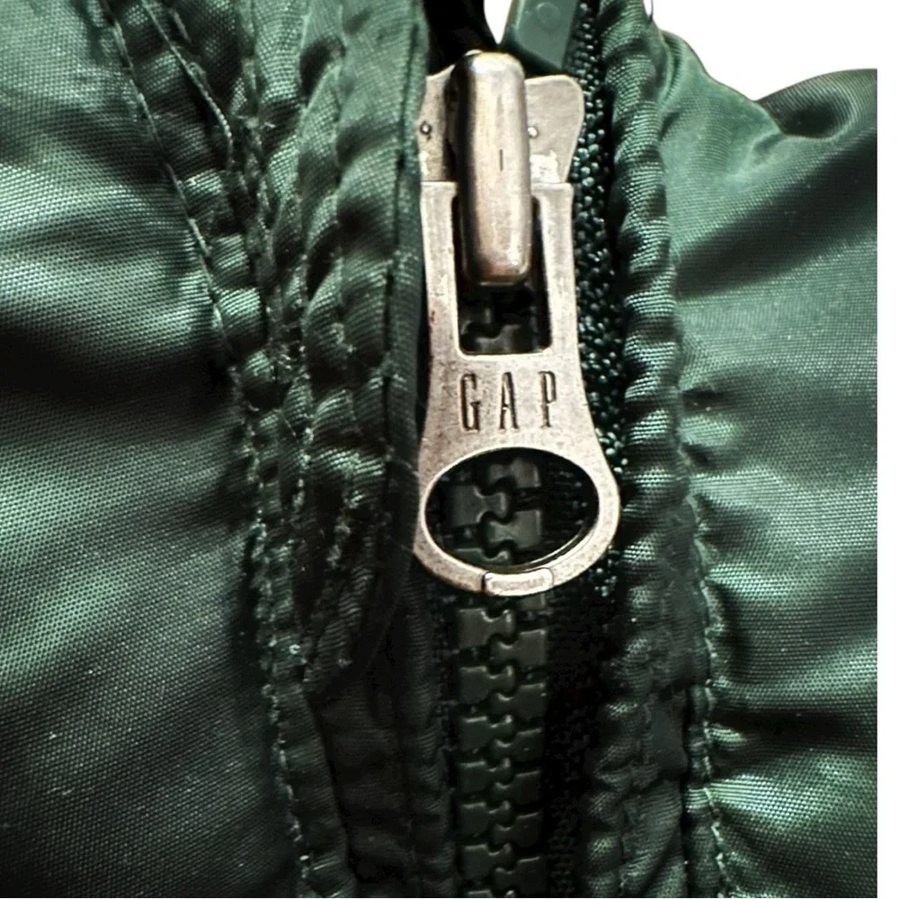 GAP kids | Green and Yellow Zip Puffer Vest (S)